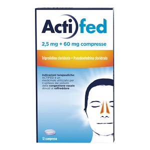 ACTIFED*12CPR 2,5MG+60MG