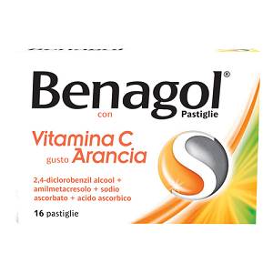 BENAGOL VIT C*16PAST ARANCIA